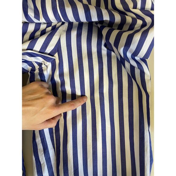 J. Crew striped halter wide leg jumpsuit blue white nautical coastal preppy 6 - Picture 8 of 14